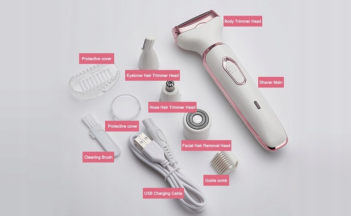 TRYMER DEPILATOR DO BIKINI GOLARKA DAMSKA golarka do twarzy ciała kobieca