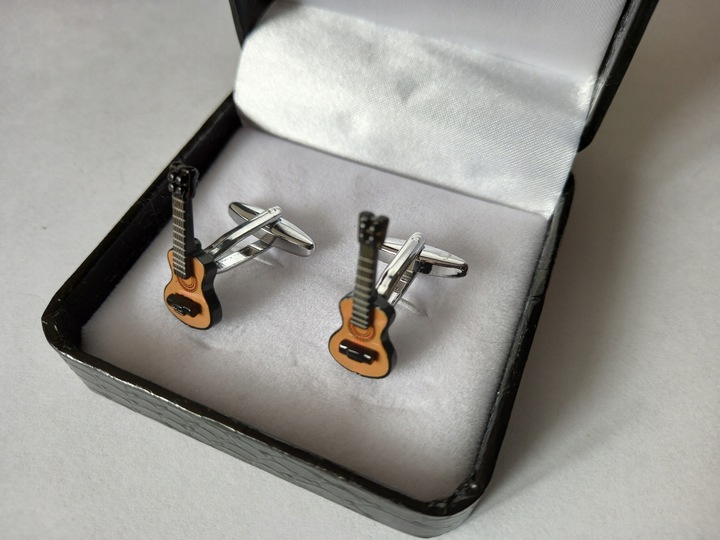 Spinki do mankietów Gitara Klasyczna dla muzyka