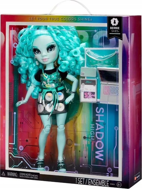 RAINBOW LALKA Shadow High Berrie Skies Green Zestaw Dodatki 592808 + AKCES