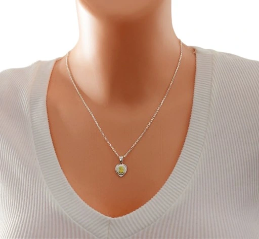 Łańcuszek Srebrny Ankier Diamentowany z Medalikiem Serduszko Grawer Gratis