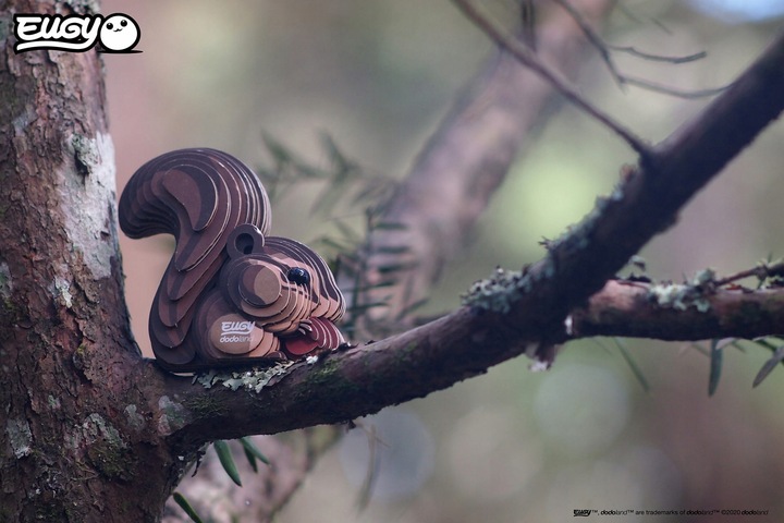 Wiewiórka Eugy. Eko Układanka Puzzle 3D