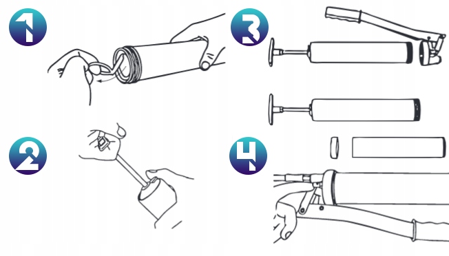 SMAROWNICA RĘCZNA TAWOTNICA TOWOTNICA 500 ml DO KALAMITKI NA KARTUSZE SMAR