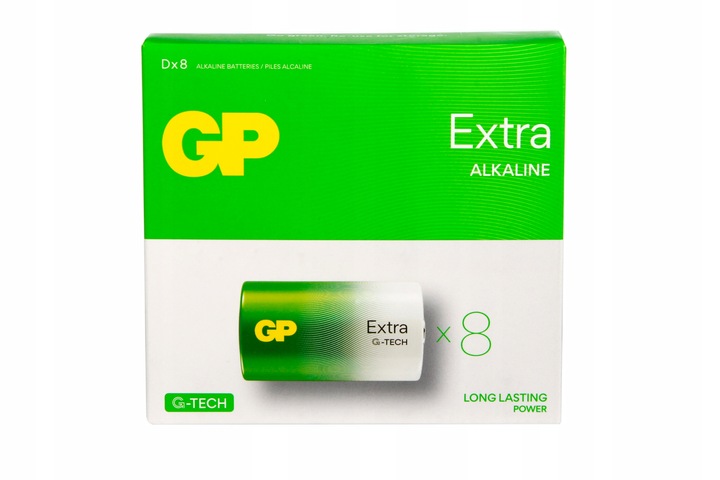 8x Bateria alkaliczna LR20 D GP EXTRA G-TECH