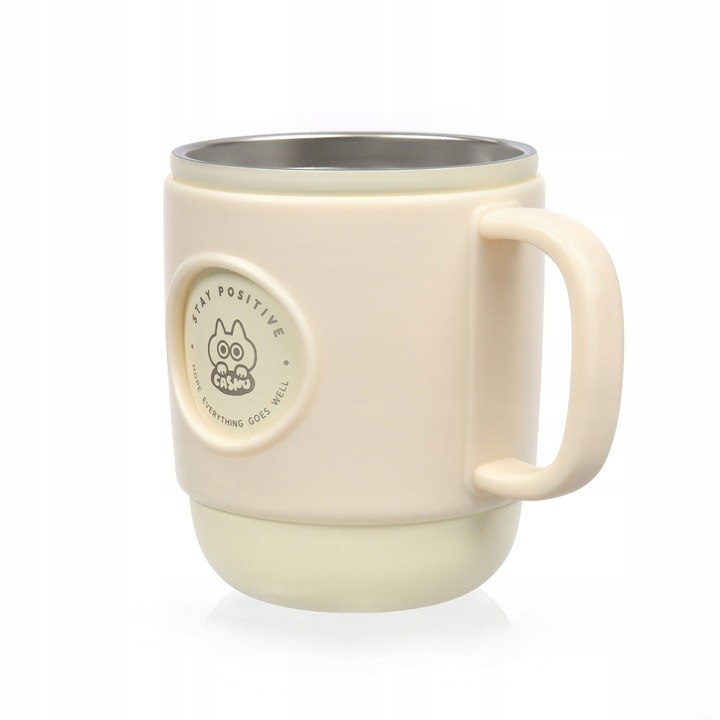 Kubek Termiczny ze Słomką Casno Booker 450 ml Biały