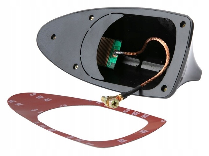 ANTENA RADIOWA PŁETWA REKINA przyklejana czarna