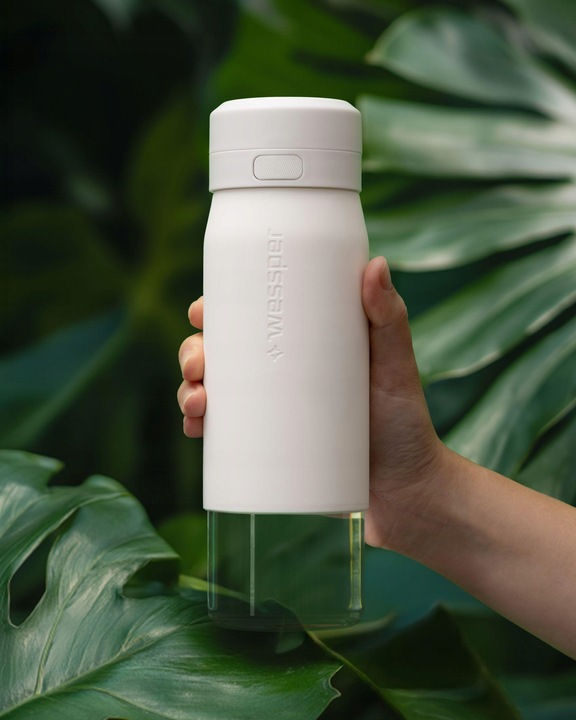 Butelka filtrująca szklana bidon na wodę z filtrem WESSPER B2 ACTITEX 700ml