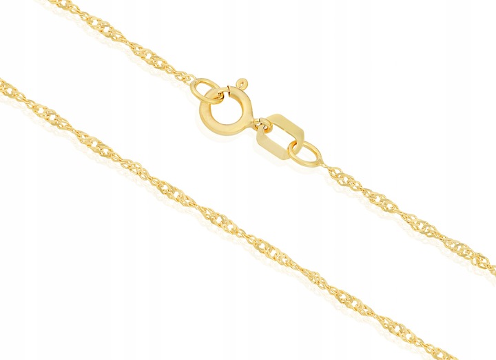 ZŁOTY MEDALIK ŁAŃCUSZEK CHRZEST KOMUNIA ŚWIĘTA 585