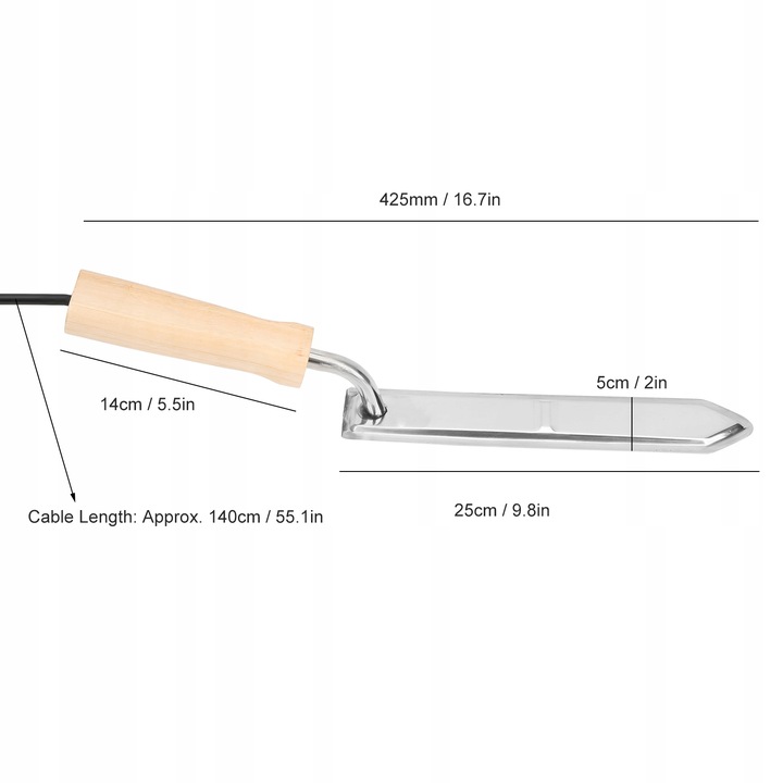 ELEKTRYCZNY EKSTRAKTOR MIODU NÓŻ