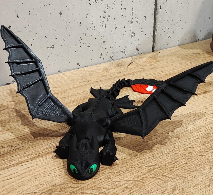 FLEXI Szczerbatek NOCNA FURIA Toothless Jak wytresować Smoka - TIK TOK