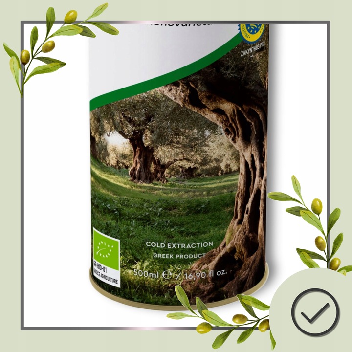 Oliwa z oliwek BIO EXTRA VIRIGIN Grecka ARISTEON 500 ml TŁOCZONA NA ZIMNO