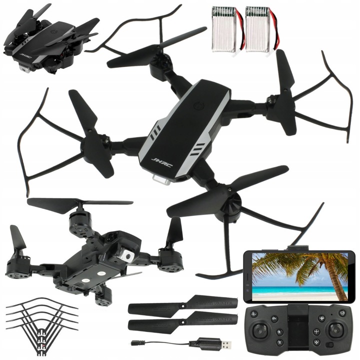 DRON KAMERA WIFI na Żywo ZAWIS POWRÓT ANDROID iOS 30MIN 2x Akumulator A