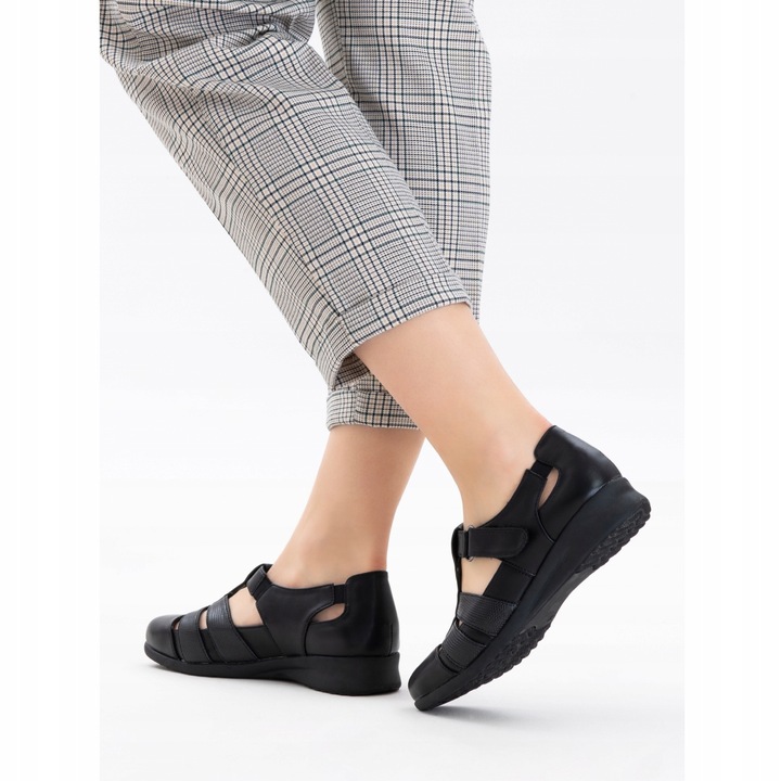 Sandały półbuty TĘGOŚĆ H oddychające RZEPY lekkie MIĘKKIE Wojtyłko