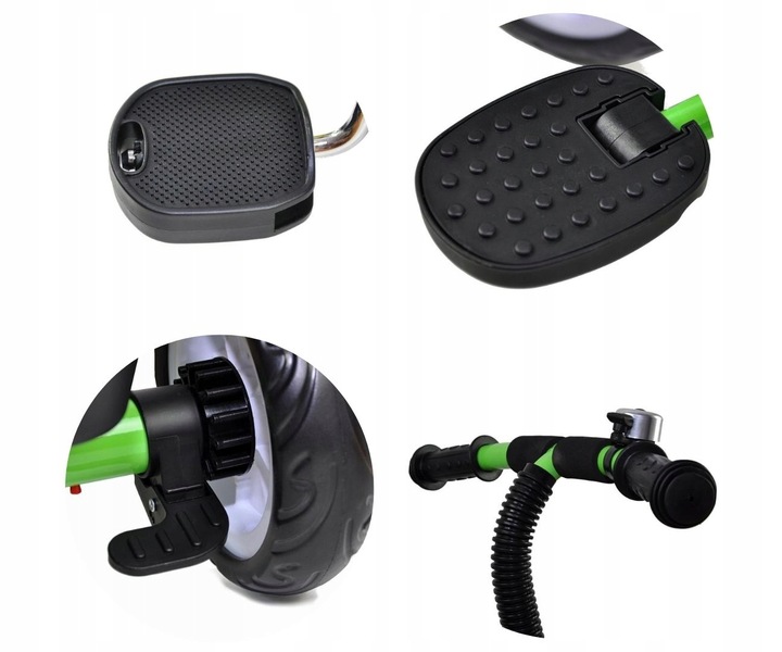 Rowerek Trójkołowy Milly Mally jeździk 2w1 dziecięcy koszyk Axel Zielony