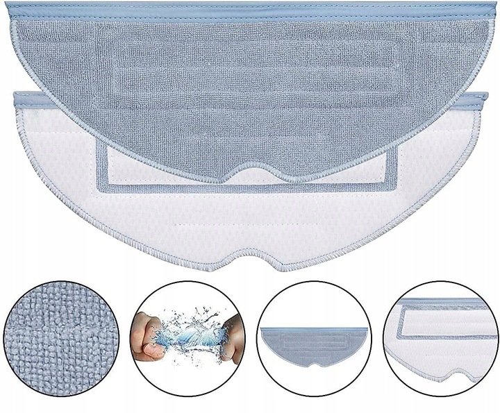 6 x Mop mikrofibra ścierka do odkurzacza Roborock S7 / S7 max / S7 Plus/ S8