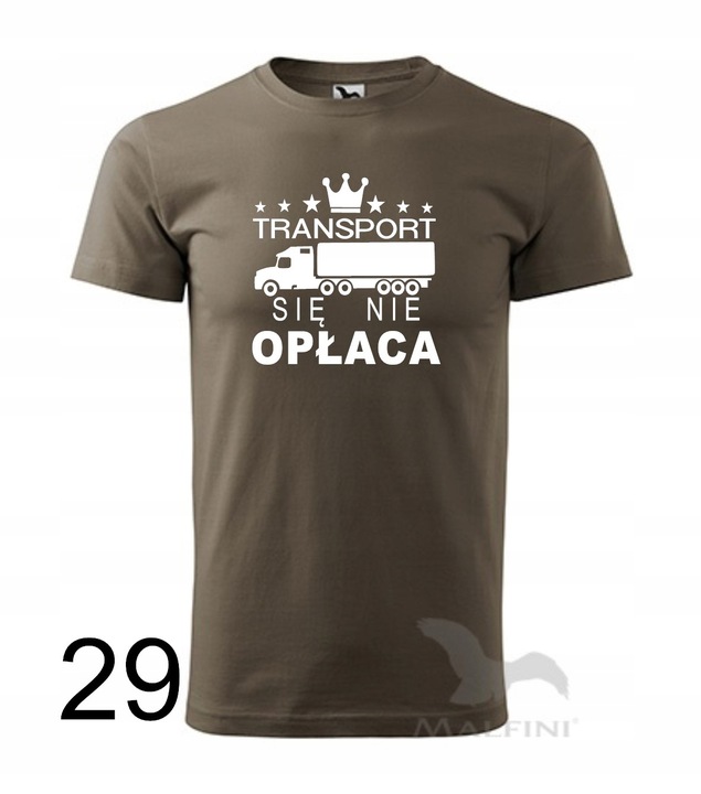 Koszulka męska TRANSPORT SIĘ NIE OPŁACA kolory