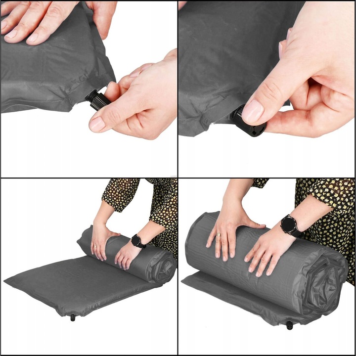 MATA SAMOPOMPUJĄCA KARIMATA TURYSTYCZNA POKROWIEC 180 cm DMUCHANA GRUBA