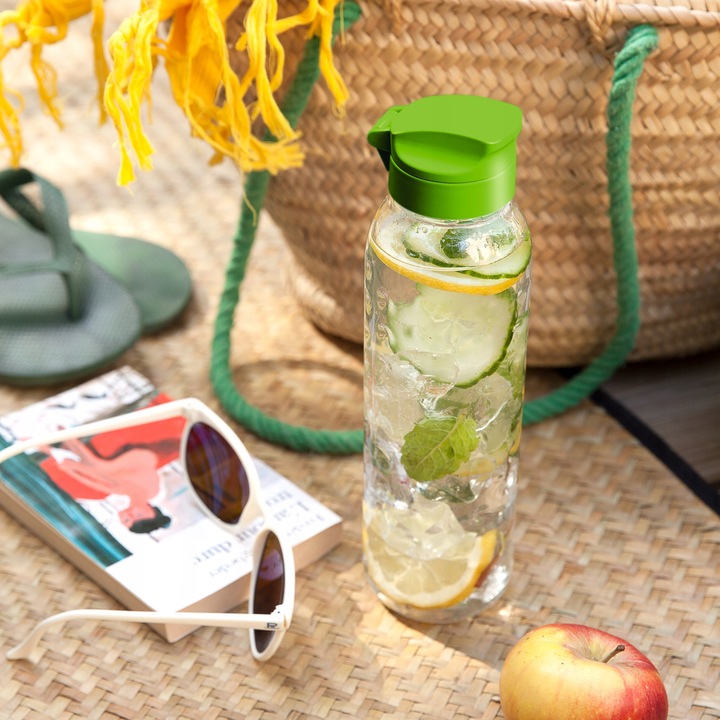 Butelka plastikowa Curver 750 ml przeźroczysta z bidonem x8