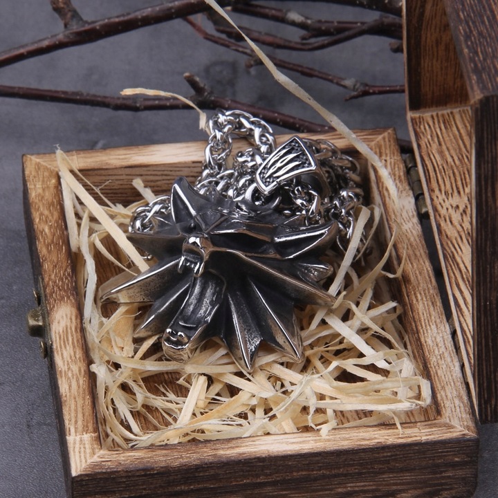 Naszyjnik Wiking Wiedźmin Stal Chirurgiczna 316L