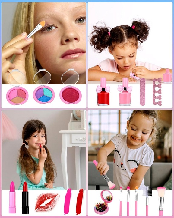 Kuferek kosmetyków Zestaw MAKE UP MALOWIDŁA Kosmetyki dla dziecka makijaż