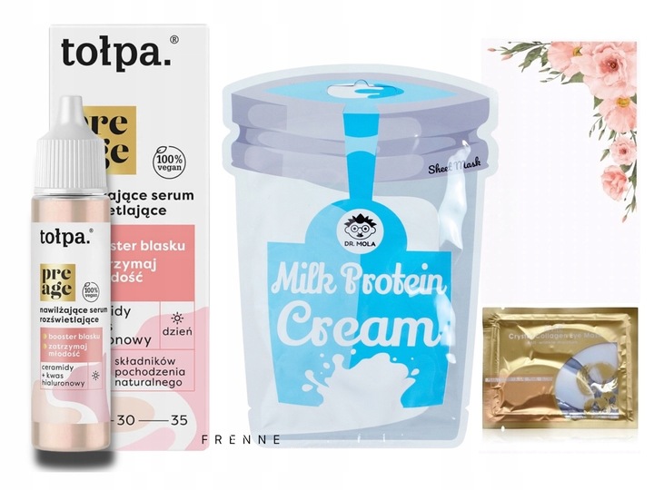 MEZOTERAPIA BEZIGŁOWA MASAŻER EMS TWARZY LIFTING 8W1 FRENNE ZESTAW + GRATIS