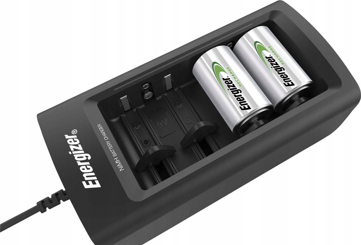 Ładowarka Energizer Universal R3 R6 R14 R20 9V + 2x Akumulatorki C 2500mAh
