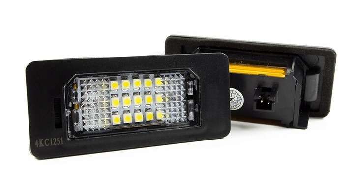 AUDI VOLKSWAGEN LAMPKI OŚWIETLENIA TABLICY REJESTRACYJNEJ A1 A6 A7 TT B6 B7