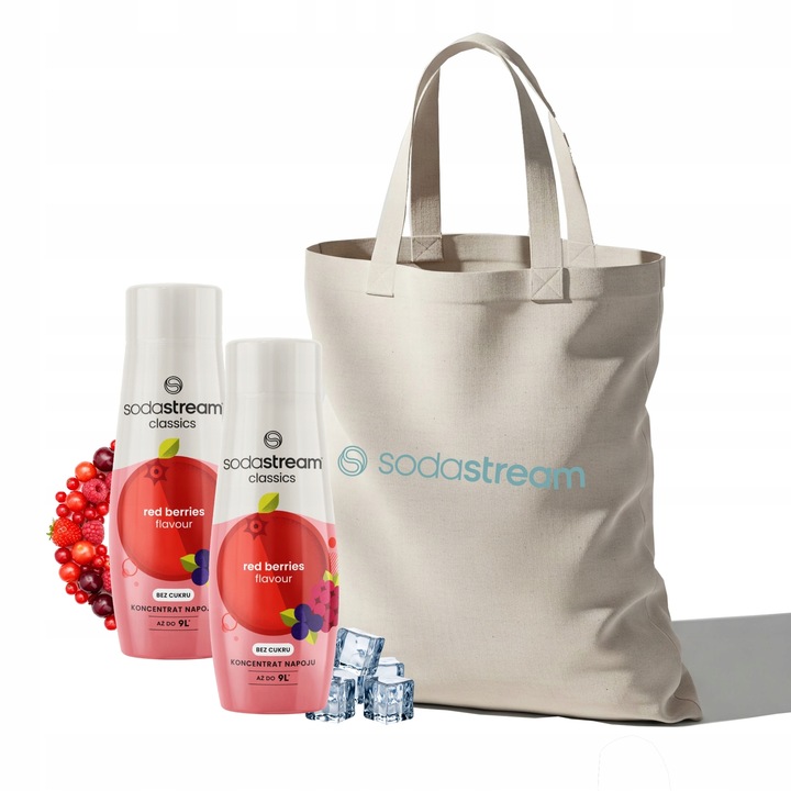 Zestaw Syrop do wody SodaStream Owoce Leśne Zero 2x440 ml + Torba GRATIS