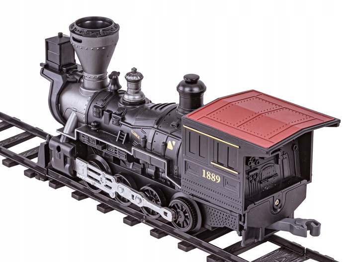 Elektryczna KOLEJKA LOKOMOTYWA POCIĄG towarowy NA PILOTA Tor PARA 2,4 GHz