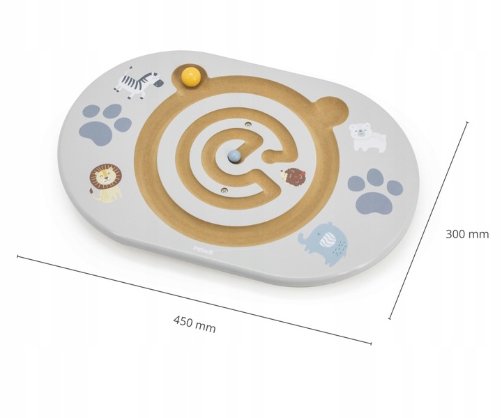 Viga PolarB Balansujący labirynt Miś Kulki Gra Pastelowy Deska Równowaga