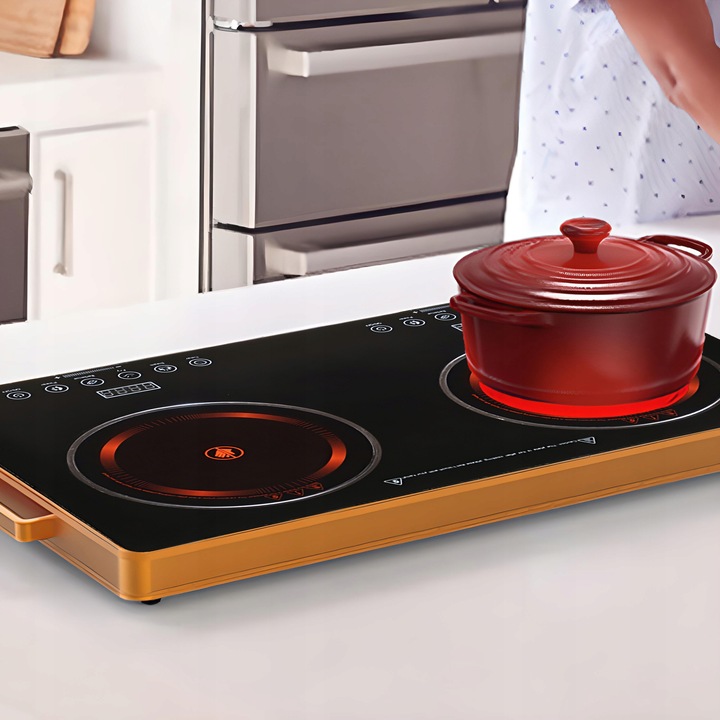 KUCHENKA PŁYTA GRZEWCZA PODWÓJNA DWUPALNIKOWA PRZENOŚNA 4000W ELEKTRYCZNA