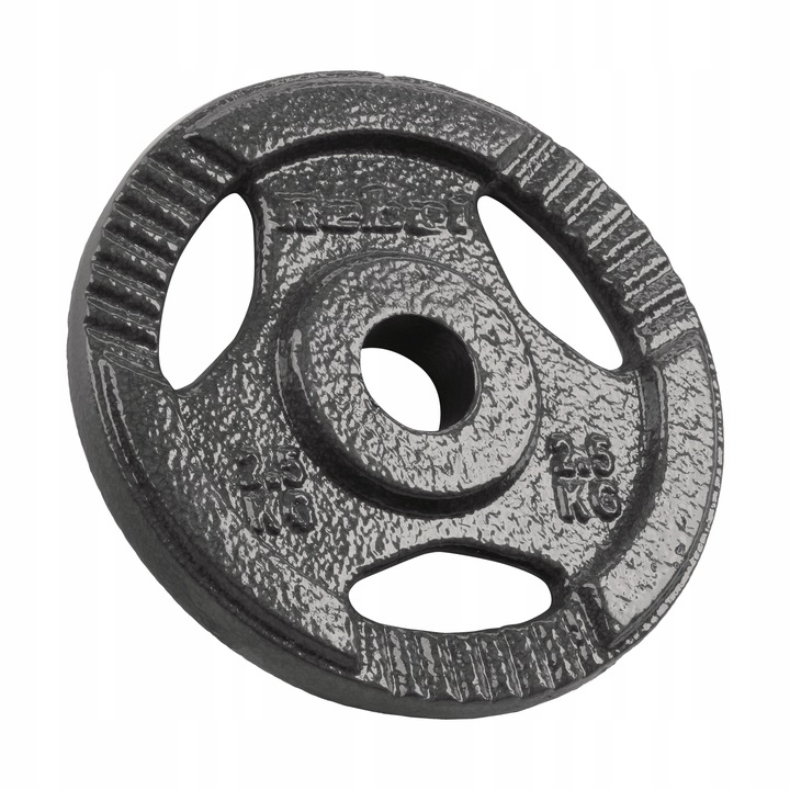 Obciążenie żeliwne zestaw 4x2.5kg 10kg otwór 31mm talerz z uchwytami REBEL