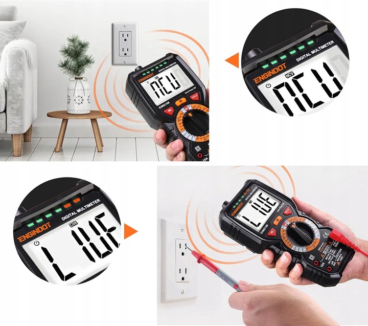 Multimetr Miernik Cyfrowy Prądu Engindot DM01M NCV LCD