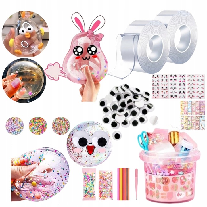 2 rolki ZESTAW DIY DO ROBIENIA DUŻYCH BANIEK DLA DZIECI 3M Taśma NANO