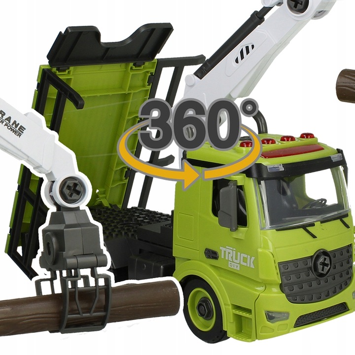 Auto Do Skręcania Rozkręcania Mały Mechanik Jeździ z Napędem Światła Dźwięk