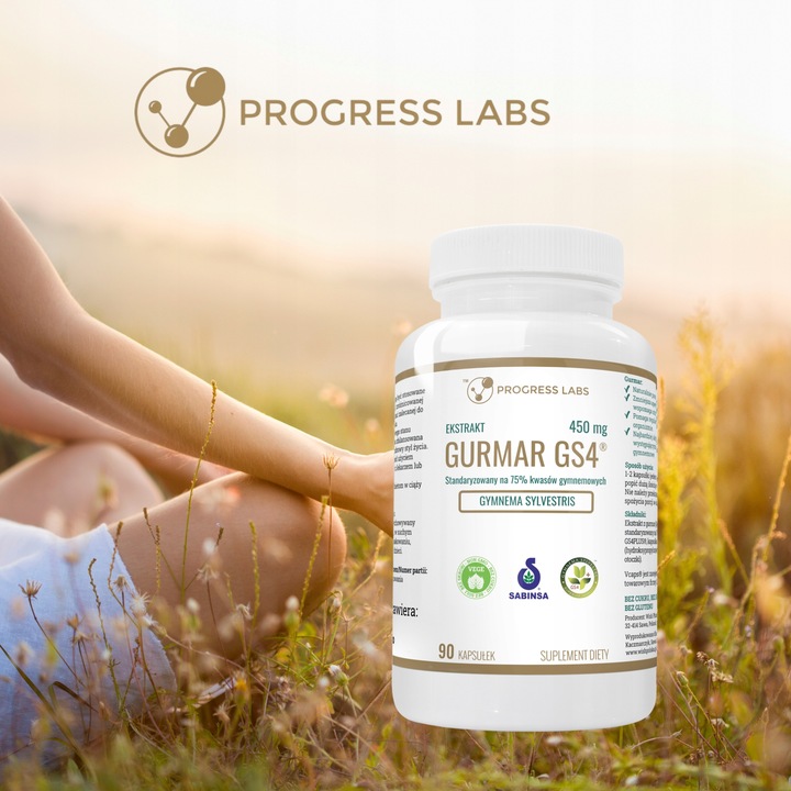 Gurmar GS4 Ekstrakt 75% ZMNIEJSZA APETYT 90kap