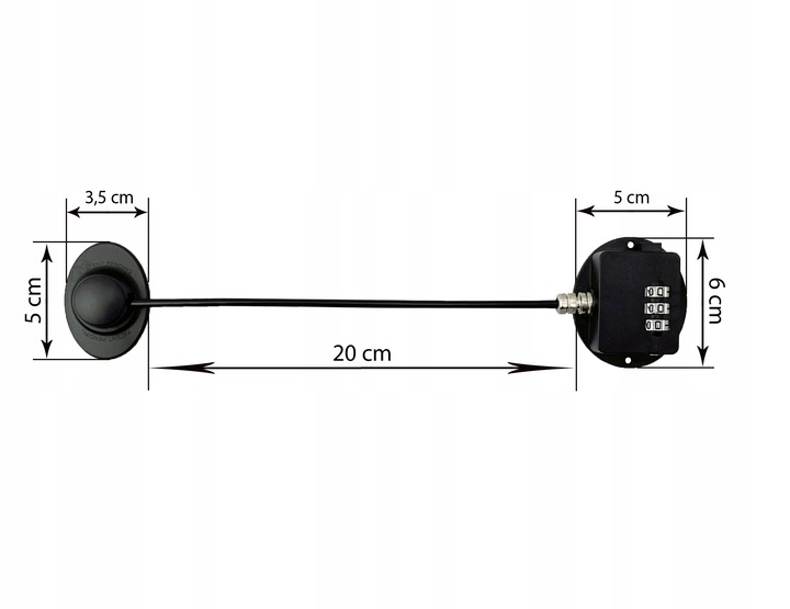 Blokada szyfrowa drzwi lodówki turystycznej