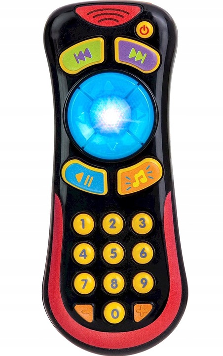 SMILY PLAY Edukacyjny interaktywny pilot TV czarny