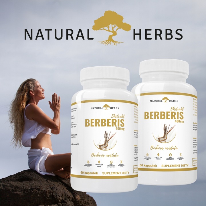 Berberis Ekstrakt 400mg BERBERYS na stres 120 kaps
