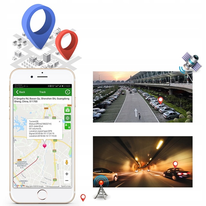 LOKALIZATOR GPS NADAJNIK DO AUTA ODCIĘCIE PALIWA