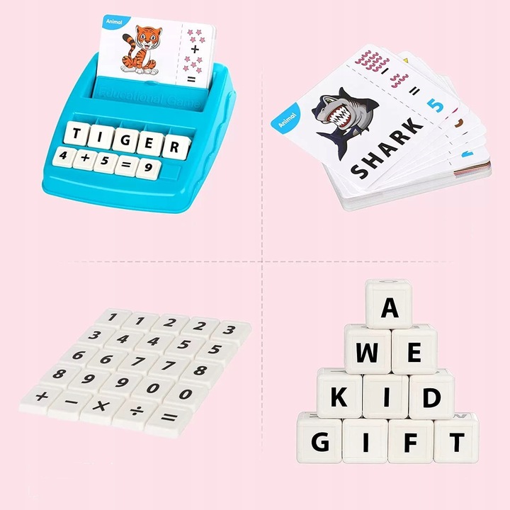 GRA EDUKACYJNA NAUKA SŁÓW LICZENIA ANGIELSKIEGO PREZENT DLA 4 5 6 7 LATKA