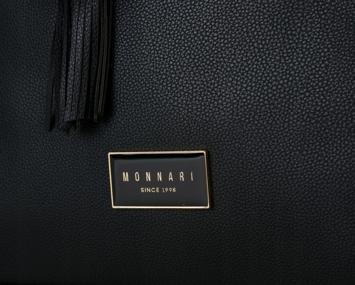KLASYCZNA TORBA Z POMPONEM MONNARI MIEJSKA SHOPPER POJEMNA PREMIUM