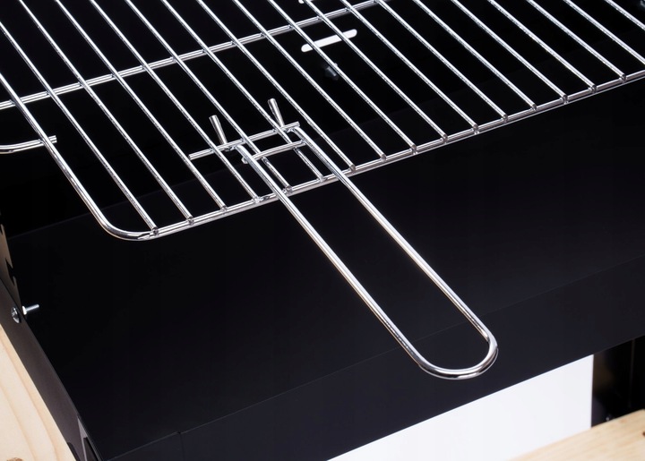 NA MAJÓWKĘ Grill Ogrodowy Węglowy Duży Na Kołach Mobilny Drewniane Półki