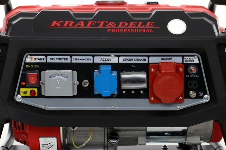 AGREGAT PRĄDOTWÓRCZY 3000W 7KM TRÓJFAZOWY GENERATOR PRĄDU PRZENOŚNY 3000W