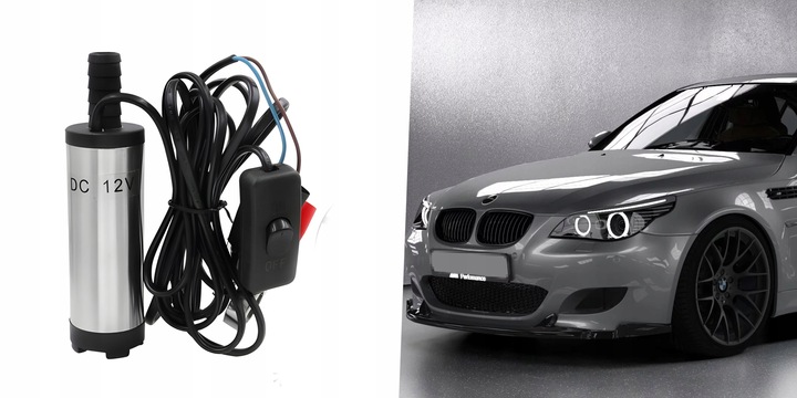 POMPA DO SPUSZCZANIA PALIWA ROPY WODY OLEJU SAMOCHODOWEGO 50mm 12v POMPKA