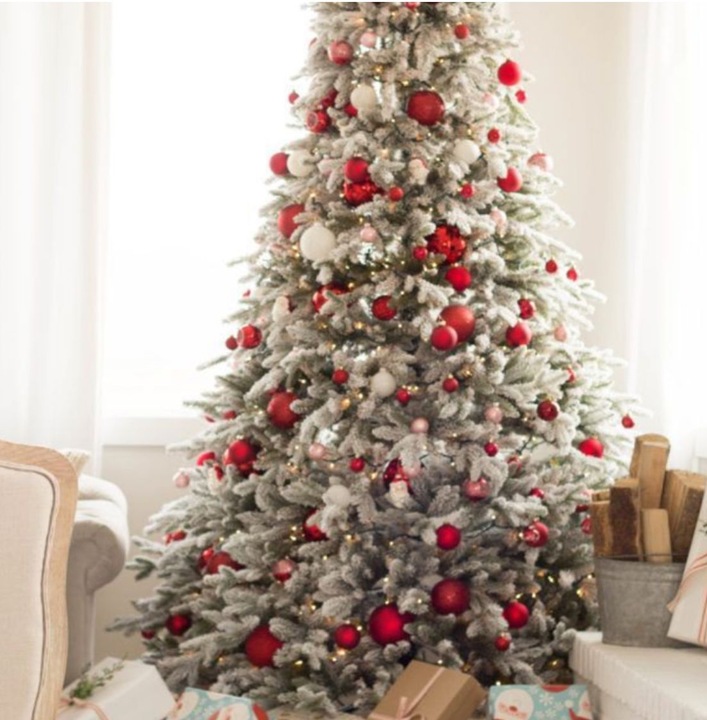 BOMBKI CHOINKOWE CZERWONE NIETŁUKĄCE TRADYCYJNE NA CHOINKĘ ZESTAW 48SZT