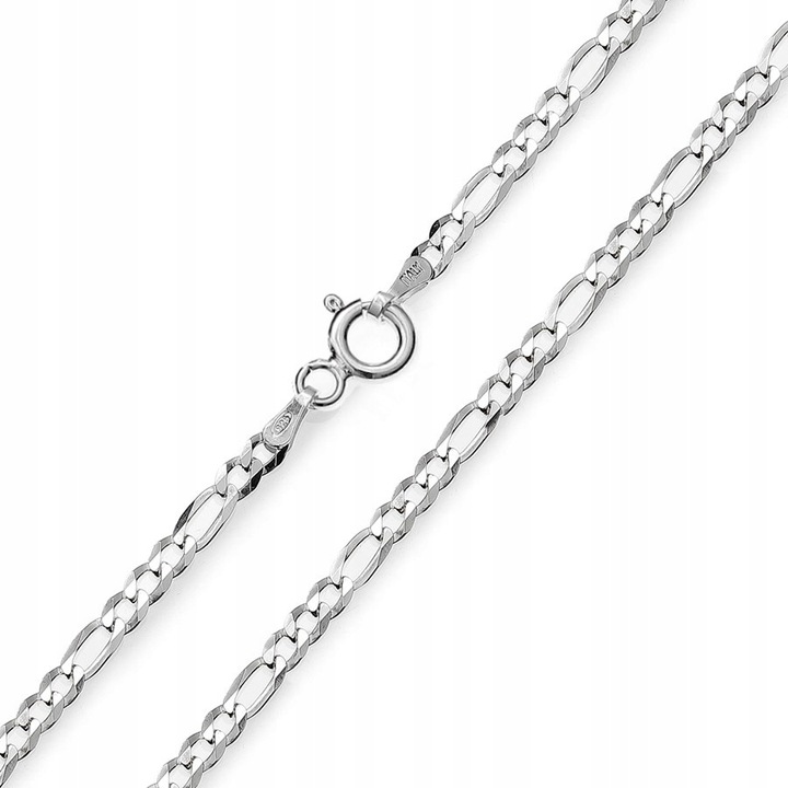 Łańcuszek Damski Srebrny Splot FIGARO Srebro pr. 925 Prezent | 40 cm x 2 mm