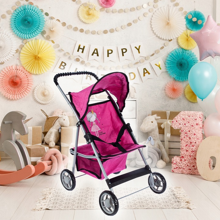 SPACERÓWKA WÓZEK DLA LALEK SPACEROWY SKŁADANY LEKKI STABLINY KSIĘŻNICZNA