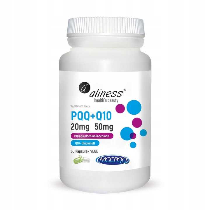 Aliness PQQ MGCPQQ 20 mg koenzym Q10 50 mg 60 kaps
