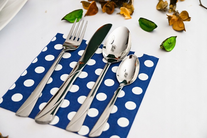 KOMPLET SZTUĆCÓW WALIZKA ZESTAW SZTUĆCE STAL NIERDZEWNA 72EL DLA 12 OSÓB