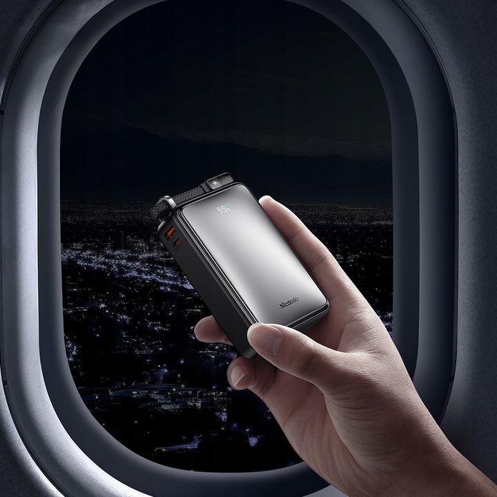 MCDODO POWERBANK 20000MAH Z WYŚWIETLACZEM 3X USB USB-C 67W + KABEL USB-C PD